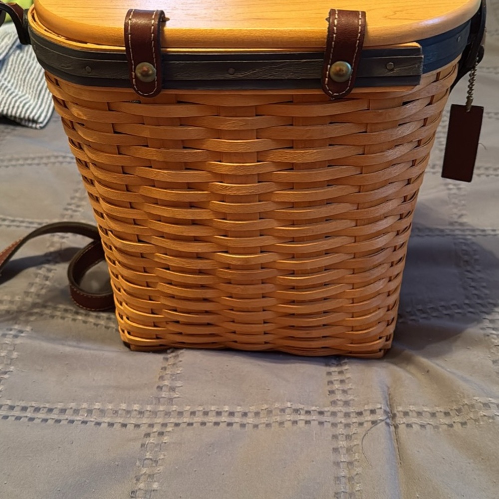Vintage Longaberger Collector's Club Saddlebrook Purse with Protector. New. - Picture 3 of 4